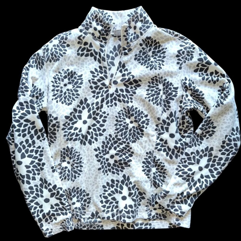 Columbia Purple and White Floral Polar Fleece